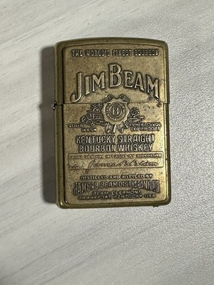 Zippo Jim Beam Bourbon Whiskey Brass Emblem Lighter 2006 G-06 USA Brass