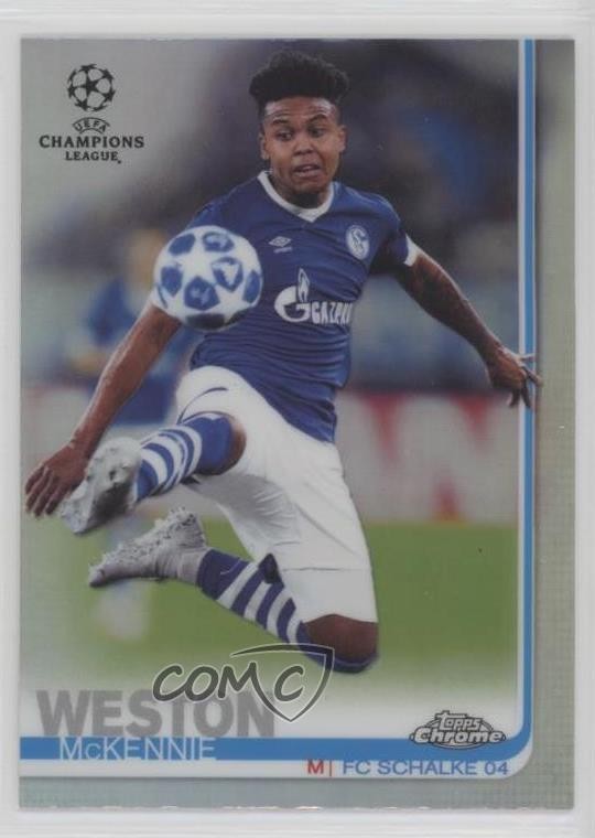 2018-19 Topps Chrome UCL Refractor Weston McKennie #83 Rookie RC 0nr3