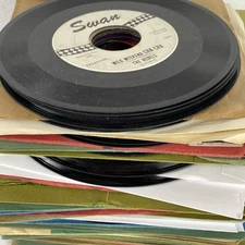 45s Lot of 70 Rock Pop Soul 1950s 1960s 1970s 1980s Radio Songs 7" Vinyl Records