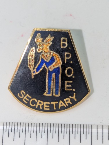 Elks BPOE Secretary Lapel Pin