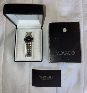 Authentic Women’s Movado Classic 2-Toned Gold-Plated Water-Resistant Watch
