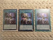 3x Forbidden Droplet MP22-EN254 Prismatic Secret Rare 1st Ed Playset Yu-Gi-Oh