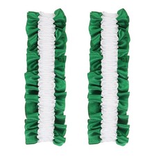 Armband Garter, 2pcs Anti-Slip Sleeve Garter Men Shirt Sleeve, White on Green