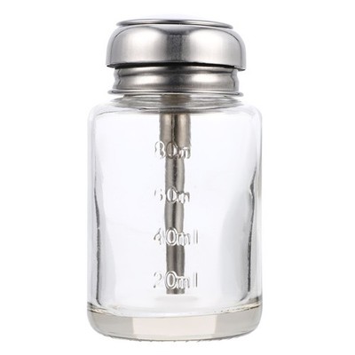 100ml Empty Clear Glass Pump Bottle Nail Polish Remover Bottle Home Use bottle
