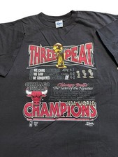 Camiseta Chicago Bulls Tres Turbas Puntada Única Salem Ropa Deportiva XL De Colección 1993