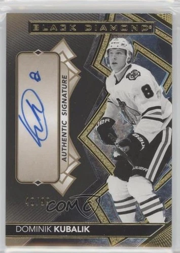 2020-21 Upper Deck Black Diamond Pure Black 48/99 Dominik Kubalik #BDB-DK Auto