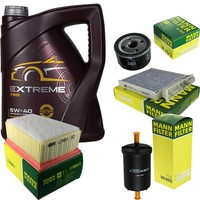 Mann Inspektionspaket 5L Mannol Extreme 5W-40 FüR Dacia Logan MCV 1.6 16V Duster
