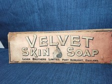 Antique AdvertisingVelvet Skin Soap Lever Brothers Limited Port Sunlight England