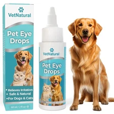Pet Eye Drops  Wash 60ml for Dogs  Cats – Fast Relief for Itching  Allergies