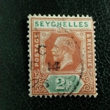 SEYCHELLES 1920s KING GEORGE V  issue fine used  2c stamp