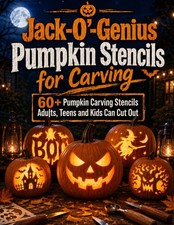 Jack-O'-Genius Pumpkin Stencils for Carving: 60 Carving Stencils...