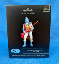 NIB 2021 Hallmark Star Wars Animated BOBA FETT Comic Con SDCC Exclusive ornament