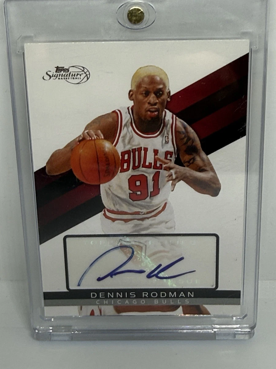 Topps Dennis Rodman Basketball Serial Numbered Sports Trading