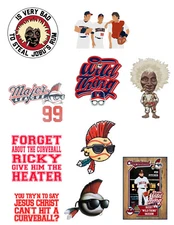 Major League Movie 80's Sticker Pack