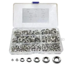 295pcs Countersunk Washers Stainless Finish washers #4#6#8#10#12#14#16