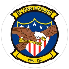 VFA-122 'Flying Eagles' Bumper Sticker Military Vinyl Soldier Decal 5"