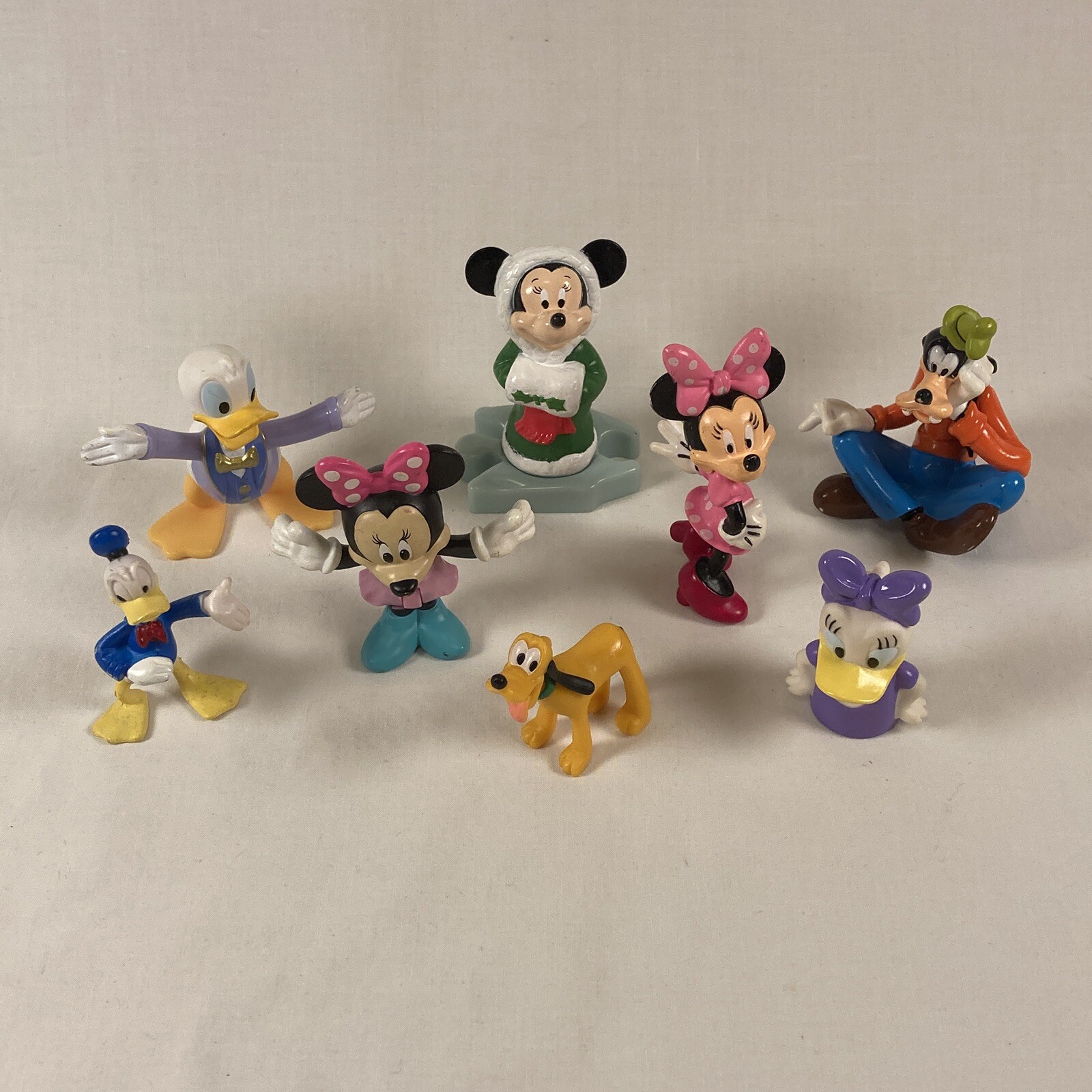 Disney Fab 5 Figure Set Minnie Goofy Donald Pluto Cake Toppers
