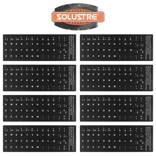 10 Sheets Spanische Tastaturaufkleber Notizbuch Mit Tastaturaufklebern - Bild 8 von 11