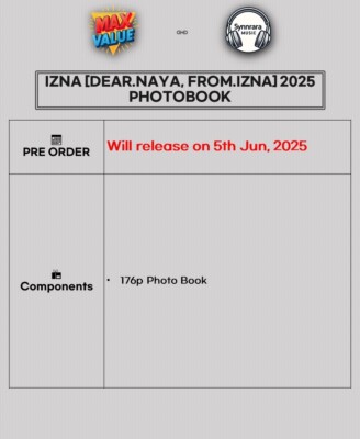 IZNA [DEAR. NAYA, FROM. IZNA] 2025 PHOTOBOOK/Photo Book K-POP