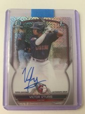 2023 1st Bowman Chrome Victor Izturis Mojo Refractor  Auto #D /150 - Guardians