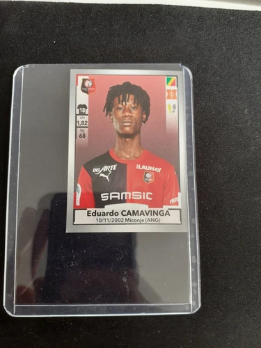 #424 - PANINI FOOT 2019 2020 Camavinga- rookie sticker RC 