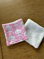 Lingettes bébé lavable motifs chatons , lot de 8 et plus - ATELIERSDISA