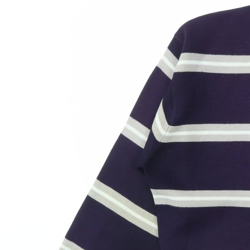 RRAPIDFIRE Mens Purple Striped Acrylic Blend Sweatshirt Size S - Picture 6 of 12