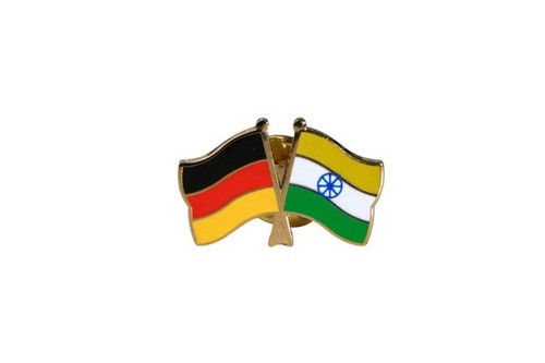 Indien Flaggen-Pin Anstecker – 17x12 Mm, Emailliert, Mit Clipverschluss, Für Mütze & Jacke