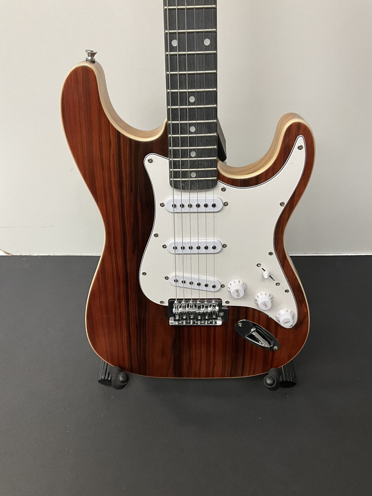 Natural Exotic Burl Maple Solid Stratocaster Style - Six String