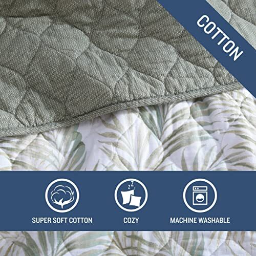 Tommy Bahama - Queen Quilt Set, Reversible Cotton Assorted Sizes , Colors - Picture 15 of 16