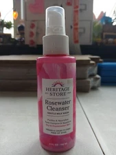Heritage Store Rosewater Cleanser Dry To Combination Skin 4 fl oz