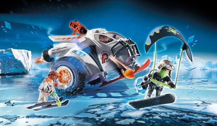 Playmobil 70231 Spy Team Schneegleiter Top Agents Rarität