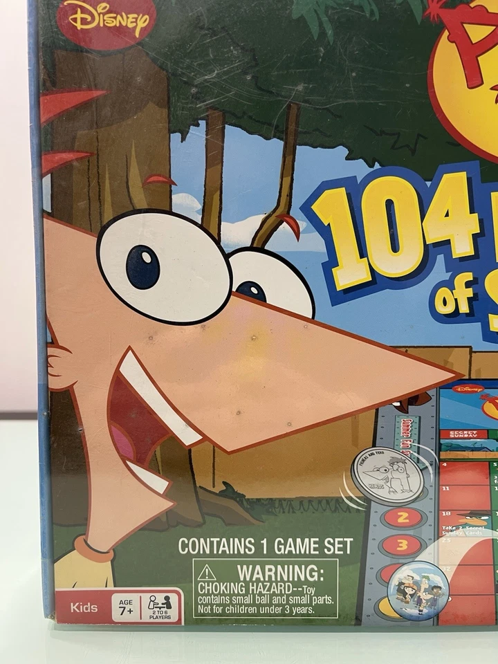 Disney Phineas And Ferb 104 Días de Verano Juego de Mesa Jakks Pacific 2010 Precintado) Foto 2 de 4