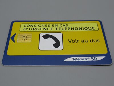 Telekarte 50 - Hinweise für telefonischen Notfall