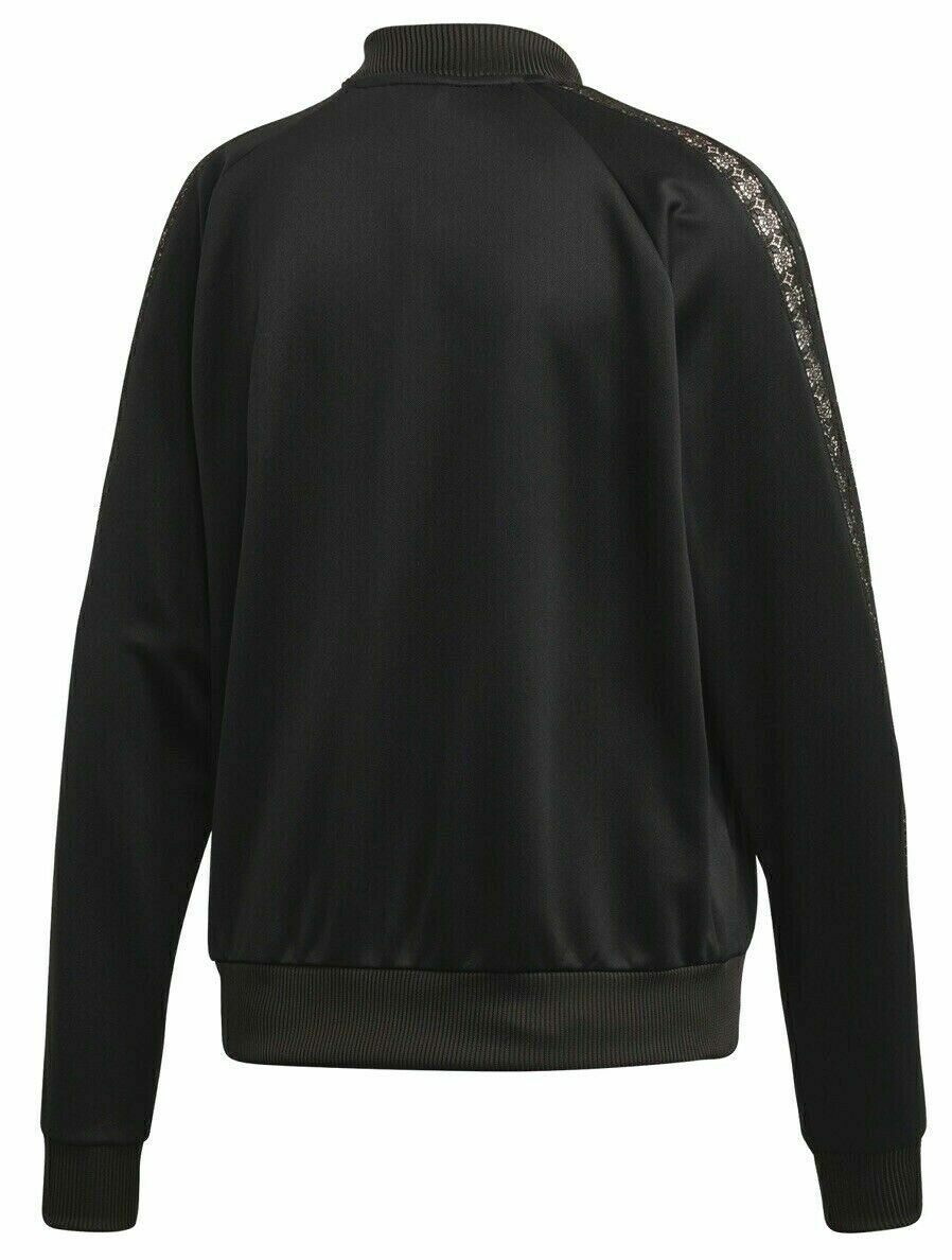 トップス S Track Jersey Jacket Lace Womens Adidas Track Top Lace Sleeve see through Jacket Full Zip