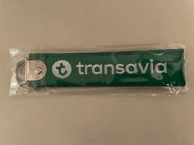 Transavia Airlines Green/Remove Before Flight Aviation Collector Embroidered Keychain
