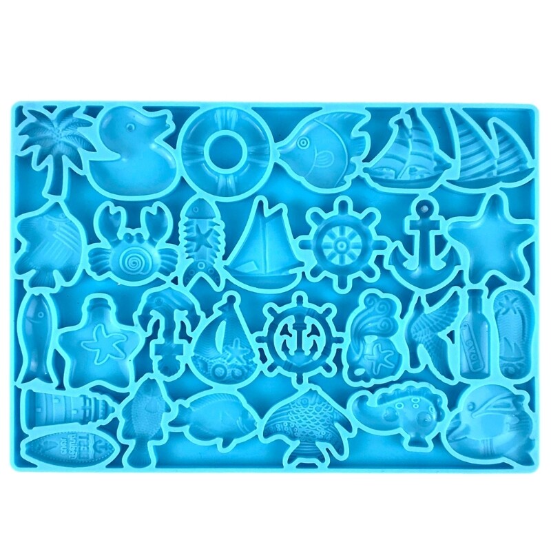 Epoxy Resin Fish Shaker Mold for DIY Jewelry and Crafts  