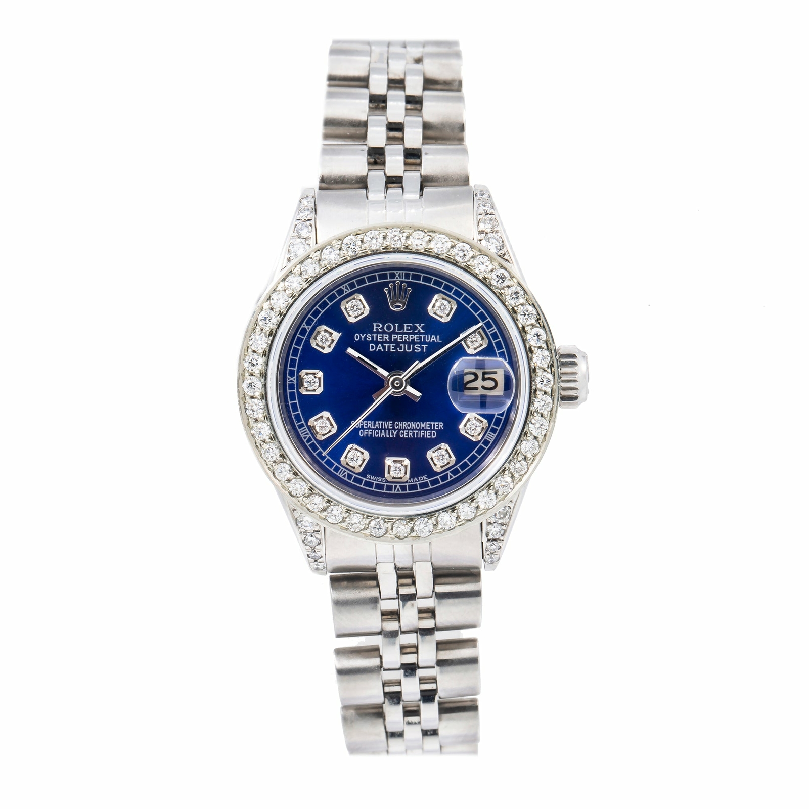 ROLEX DATEJUST 26MM 6917 BLUE DIAMOND DIAL JUBILEE BRACELET