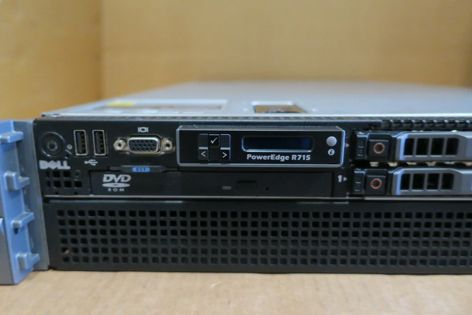 Dell PowerEdge R715 2 x AMD 6174 2.20GHz 12 Core 64GB RAM 2U Rack mount Server - Image 2 of 4
