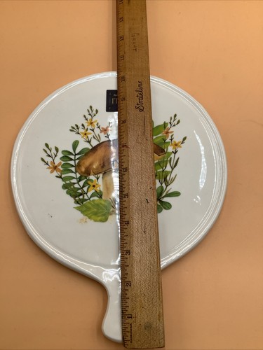 Ceramica Cuore Mushroom Ceramic Trivet Cheese Board Italian NWT - Picture 2 of 10