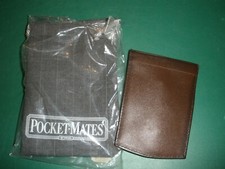 NEW Opened Pocket Mates by Swank Brown Key Pouch SU82 
