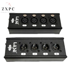 LASE 4 Channel DMX Network Cable Extender 3-Pin XLR M & F to Ethercon Cat5/Cat6