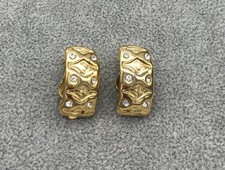 Modeschmuck Ohrclips, Vergoldet, 11,3g., Top