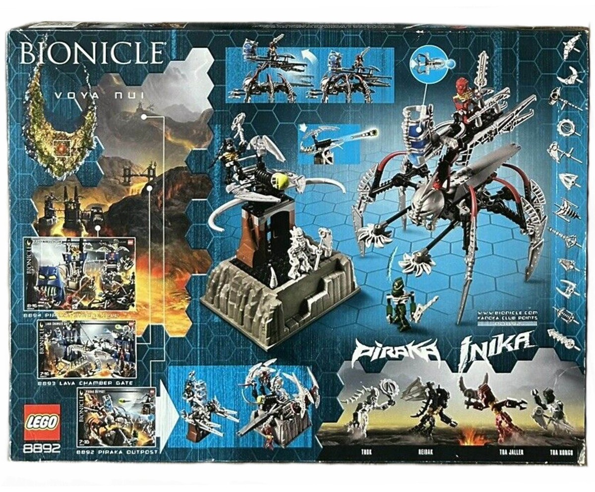 空中都市、ビュエルバ セット Lego Bionicle Piraka Outpost Set 8892 New 211 pieces Factory