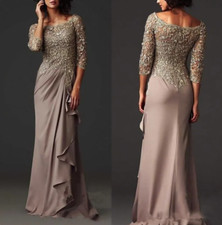 Elegant Mother of the Bride Dresses Chiffon Formal Evening Dresses Plus Size