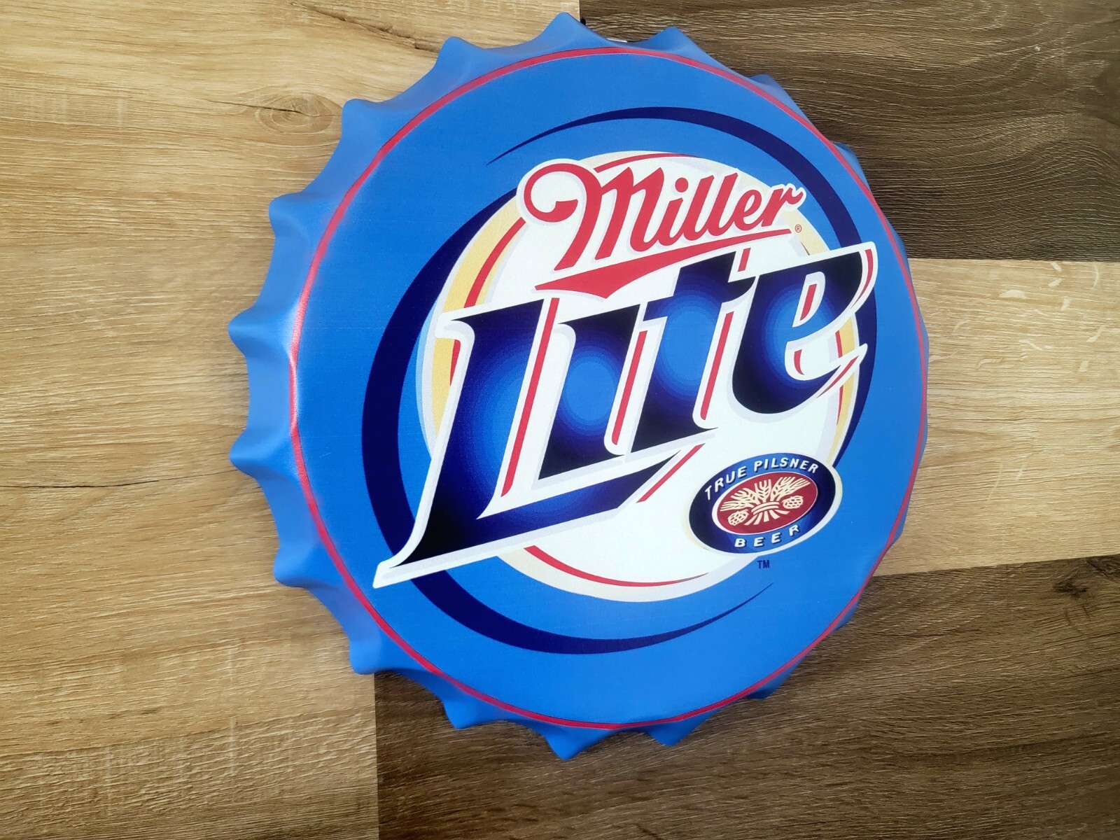 Miller Lite Bottle Cap Metal Sign for Man Cave Cafe Bar Decor Beer Pub Decor eBay