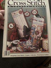 CROSS STITCH COUNTRY CRAFTS - July/August 1989, Christmas Stockings, etc.