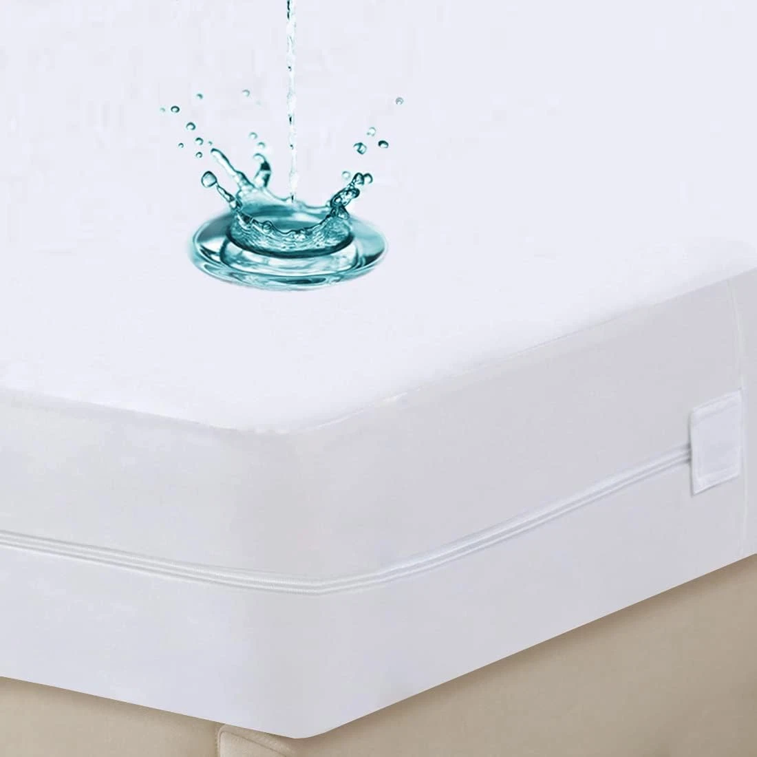 King Waterproof Zippered Mattress Encasement - Breathable & Noiseless Cover