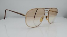 Vintage Noveau Eyewear Vincenzo Gold Pilot Italy Sunglasses FRAMES ONLY
