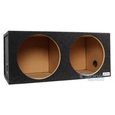Atrend 15DQ Dual 15" Subwoofer Enclosure Box - Sonic Electronix